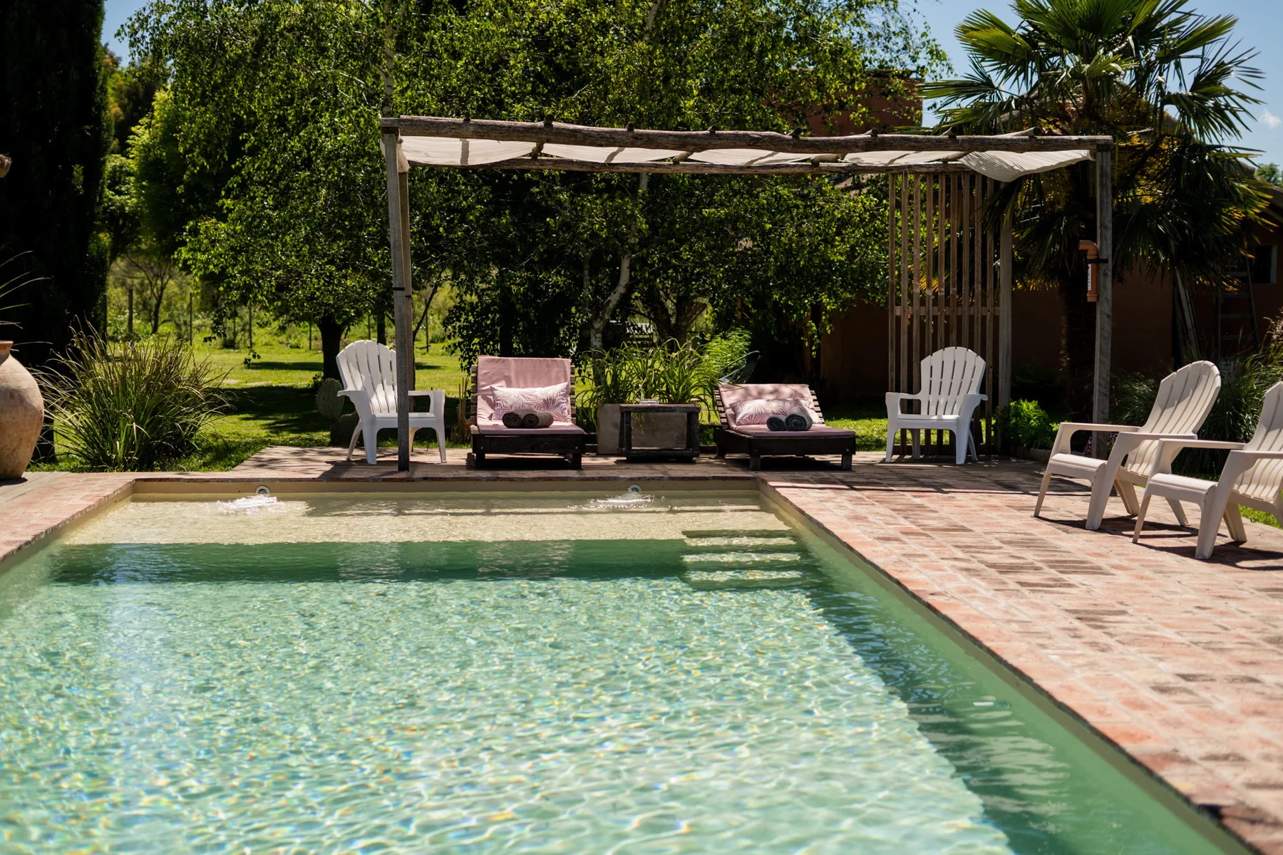 la piscina