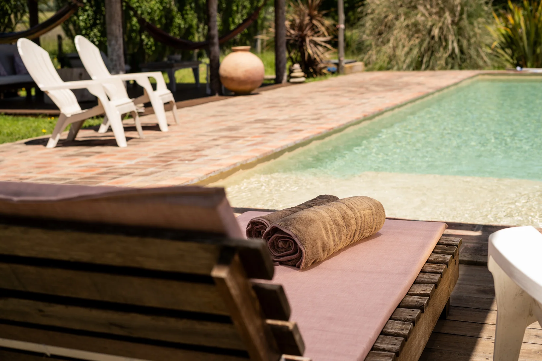 la piscina