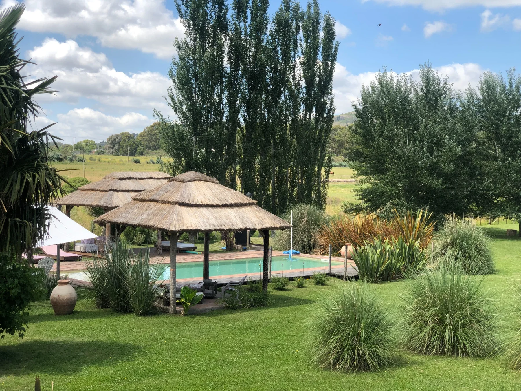 la piscina